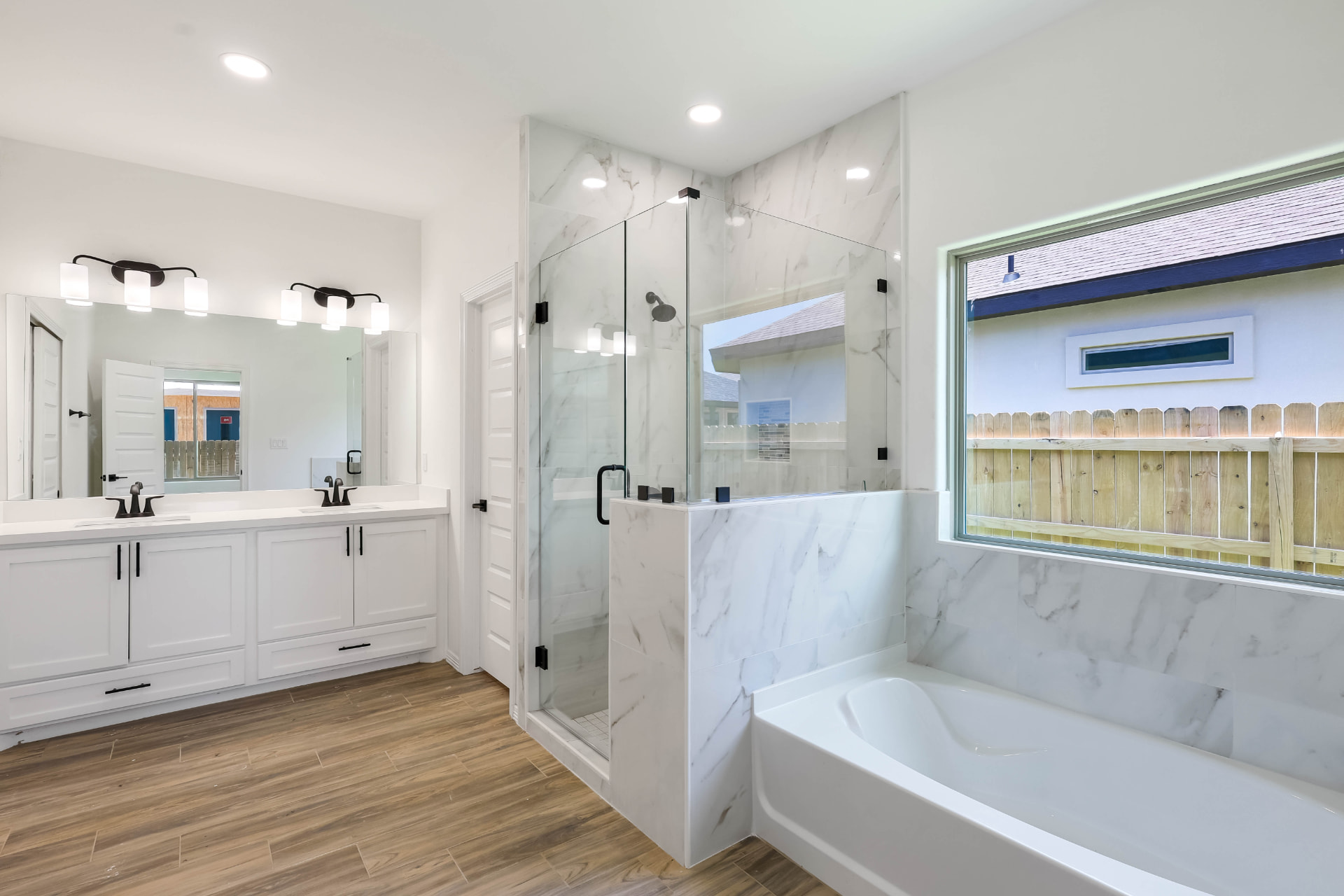 Primary bath · double vanity