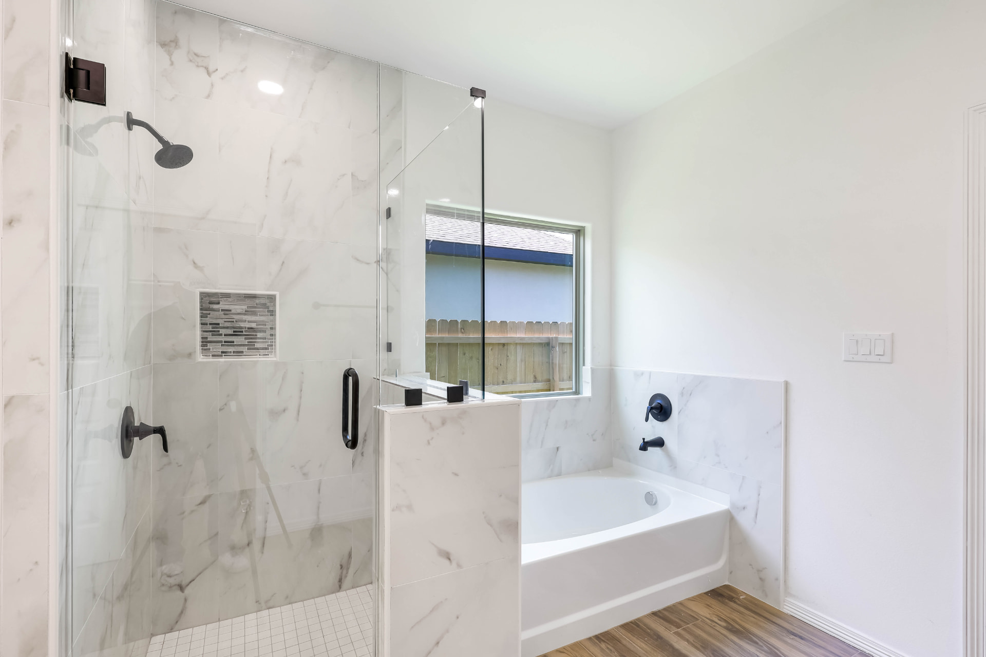 Bath · glass partition